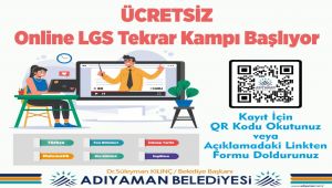 Adıyaman Belediyesi’nin online hızlandırılmış kursuna kayıtlar başladı
