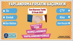 Adıyaman Belediyesinden uyarı: Yapılandırmada sona yaklaşılıyor