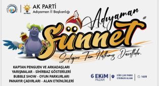 Adıyaman'da 500 çocuk için büyük sünnet şöleni düzenleniyor