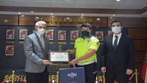 Adıyaman'da 'Ayın Polisi' ödüllendirildi