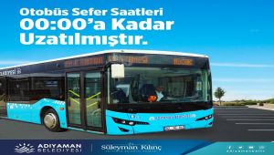 Adıyaman’da belediye otobüs saatleri değişti