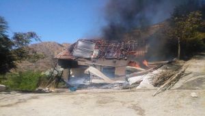 Adıyaman'da çıkan yangında ev kül oldu