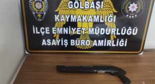 Adıyaman'da durdurulan araçta pompalı tüfek bulundu