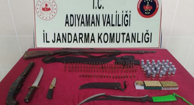 Adıyaman'da Evde Cephanelik Çıktı