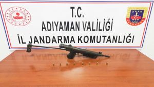 Adıyaman'da hafif makineli tüfek ele geçirildi: 1 gözaltı
