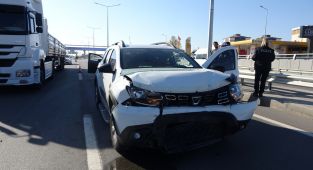 Adıyaman’da iki otomobil çarpıştı: 1 yaralı