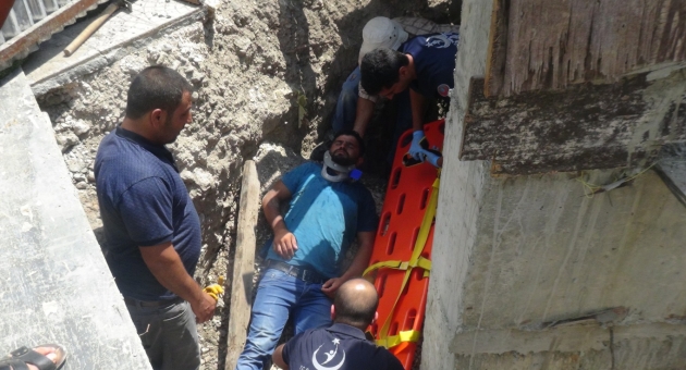 Adıyaman’da İnşaattan Düşen İşçi Yaralandı