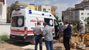 Adıyaman'da iskeleden düşen inşaat işçisi yaralandı