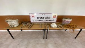 Adıyaman'da kaçak kazı operasyonu: 2 gözaltı