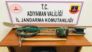 Adıyaman'da kaçak kazı operasyonu: 3 gözaltı