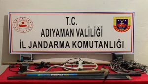 Adıyaman'da kaçak kazı operasyonu: 4 gözaltı