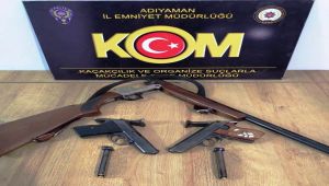 Adıyaman'da kaçak silah operasyonu: 3 gözaltı