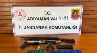 Adıyaman’da kurusıkı tabanca ve tüfeğe 1 gözaltı