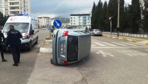 Adıyaman'da otomobil takla attı: 1 yaralı