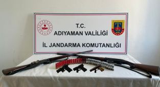 Adıyaman'da silah kaçakçılarına operasyon: 9 gözaltı