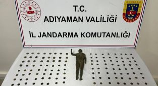 Adıyaman'da tarihi eser kaçakçılığına 4 gözaltı