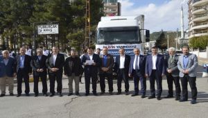 Adıyaman'dan İdlib'e 5 Tır Dolusu Malzeme Yardımı