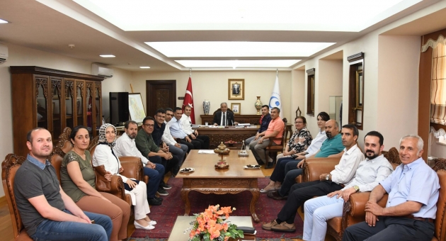 Adıyaman Eğitim Araştırma Hastanesi Başhekimi Doğan ve Ekibinden Rektör Turgut’a Ziyaret