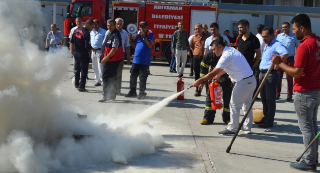 Adıyaman Valiliği'nde Yangın Tatbikatı