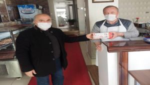 Adıyaman Valiliğinden esnafa maske desteği