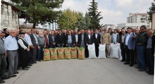 Adıyamanlı 760 çiftçiye 392 ton buğday, nohut ve mercimek tohumu dağıtıldı