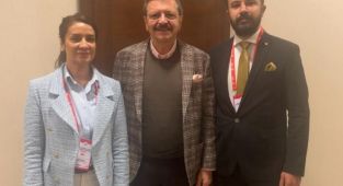 Adıyamanlı iş insanları Binzet ve Bayır, Hisarcıklıoğlu ile bir araya geldi