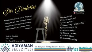 Adıyamanlı Şairler Sanatseverlerle Buluşuyor