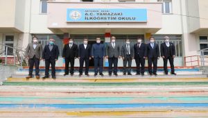 Alagöz, Besni'de yüz yüze eğitime başlayan okullarda incelemede bulundu