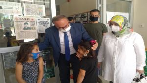 Alagöz'den yüz yüze eğitime başlayan öğrencilere ziyaret