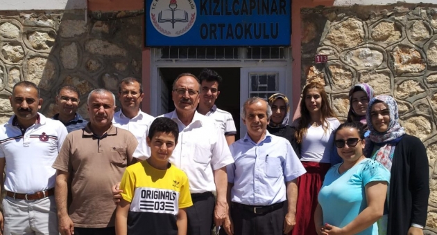 Alagöz, Kızılcapınar'da Okulları İnceledi