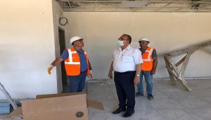 Alagöz, Şehit Yiğit Ali Çavuş Lisesi'nin inşaatını inceledi