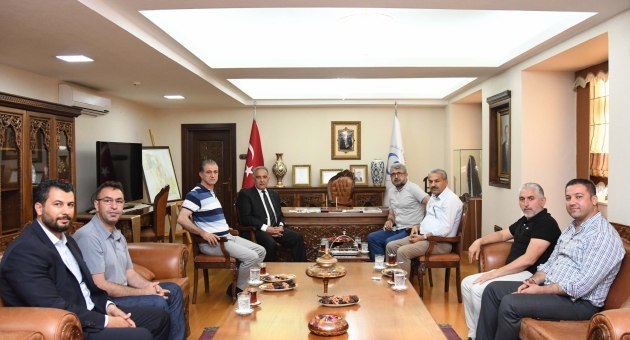 Basın ve Spor Camiasından Rektör Turgut’a Destek Ziyareti