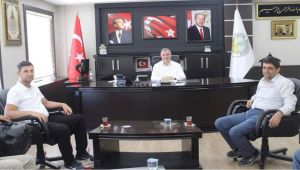 Başkan Aslan’dan Kahta Belediye Başkanı Turanlı’ya ziyaret