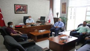Başkan Aslan’dan Müdür Alan’a ziyaret