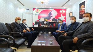 Başkan Emre'den AGAD Başkanı Aslan’a ziyaret