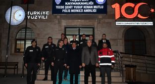 Başkan Gürkan, yeni yıla görevi başında giren personelleri ziyaret etti