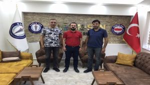 Başkan İnan'dan Sağlık-Sen Şube Başkanı Çelik'e hayırlı olsun ziyareti