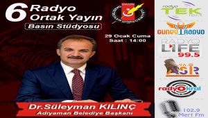 Başkan Kılınç, 6 radyonun ortak yayınına konuk olacak