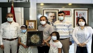 Başkan Kılınç’a 'Çocuk Evi' sakinlerinden teşekkür ziyareti
