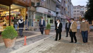 Başkan Kılınç, Erdem Caddesi’ndeki çalışmaları inceledi