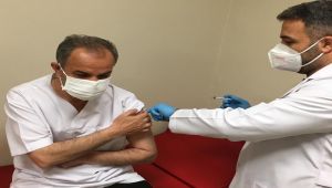 Başkan Kılınç, Kovid-19 aşısı oldu
