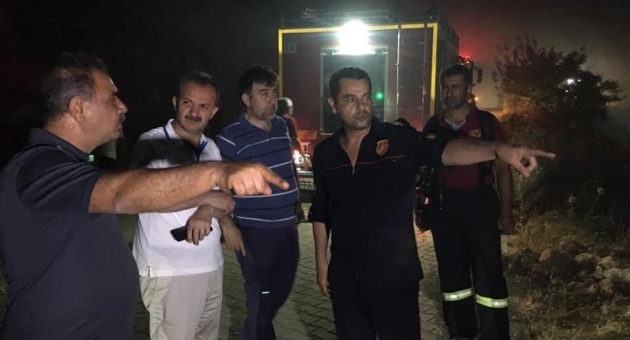 Başkan Kılınç, Orman Yangınına Müdahale Çalışmalarına Katıldı
