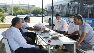 Başkan Kılınç, Otobüs şoförleriyle bir araya geldi