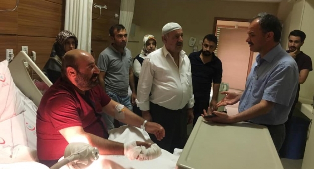 Başkan Kılınç’tan, İş Kazası Geçiren Personeline Ziyaret