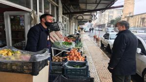 Başkan Kılınç’tan, kısıtlama günlerinde çalışan esnafa ziyaret