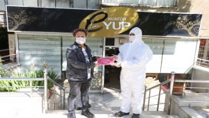 Başkan Şahin’den Kuaför Ve Berberlere Hijyen Desteği