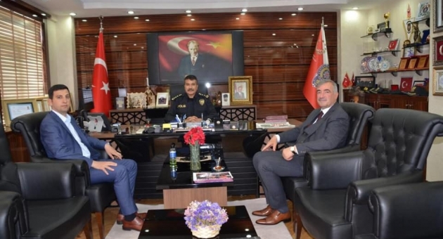 Başkan Turanlı'dan, İl Emniyet Müdürü Alper'e Ziyaret