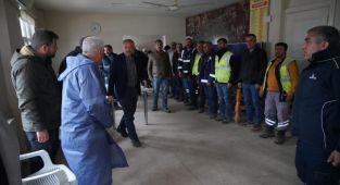 Belediye ekiplerinin saha çalışmaları devam ediyor