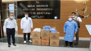 Belediyeden sağlık çalışanlarına box önlüğü ve sedye örtüsü - Videolu Haber