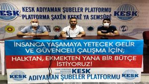 BES Adıyaman Şube Başkanı Arık: Halktan, emekten yana bir bütçe istiyoruz